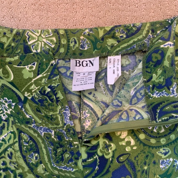 Vintage Green Patterned Pants - Picture 5 of 9